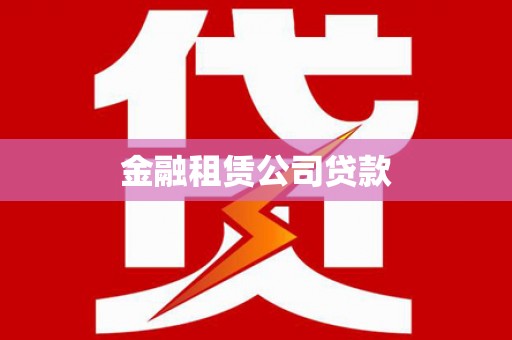 东坡金融租赁公司贷款