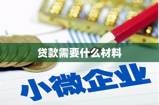 东坡贷款需要什么材料