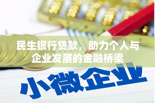 东坡民生银行贷款，助力个人与企业发展的金融桥梁