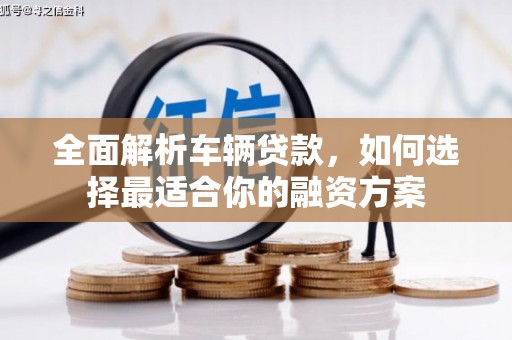 东坡全面解析车辆贷款，如何选择最适合你的融资方案