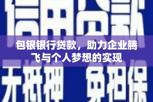 东坡包银银行贷款，助力企业腾飞与个人梦想的实现