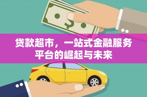 东坡贷款超市，一站式金融服务平台的崛起与未来