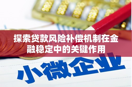 东坡探索贷款风险补偿机制在金融稳定中的关键作用